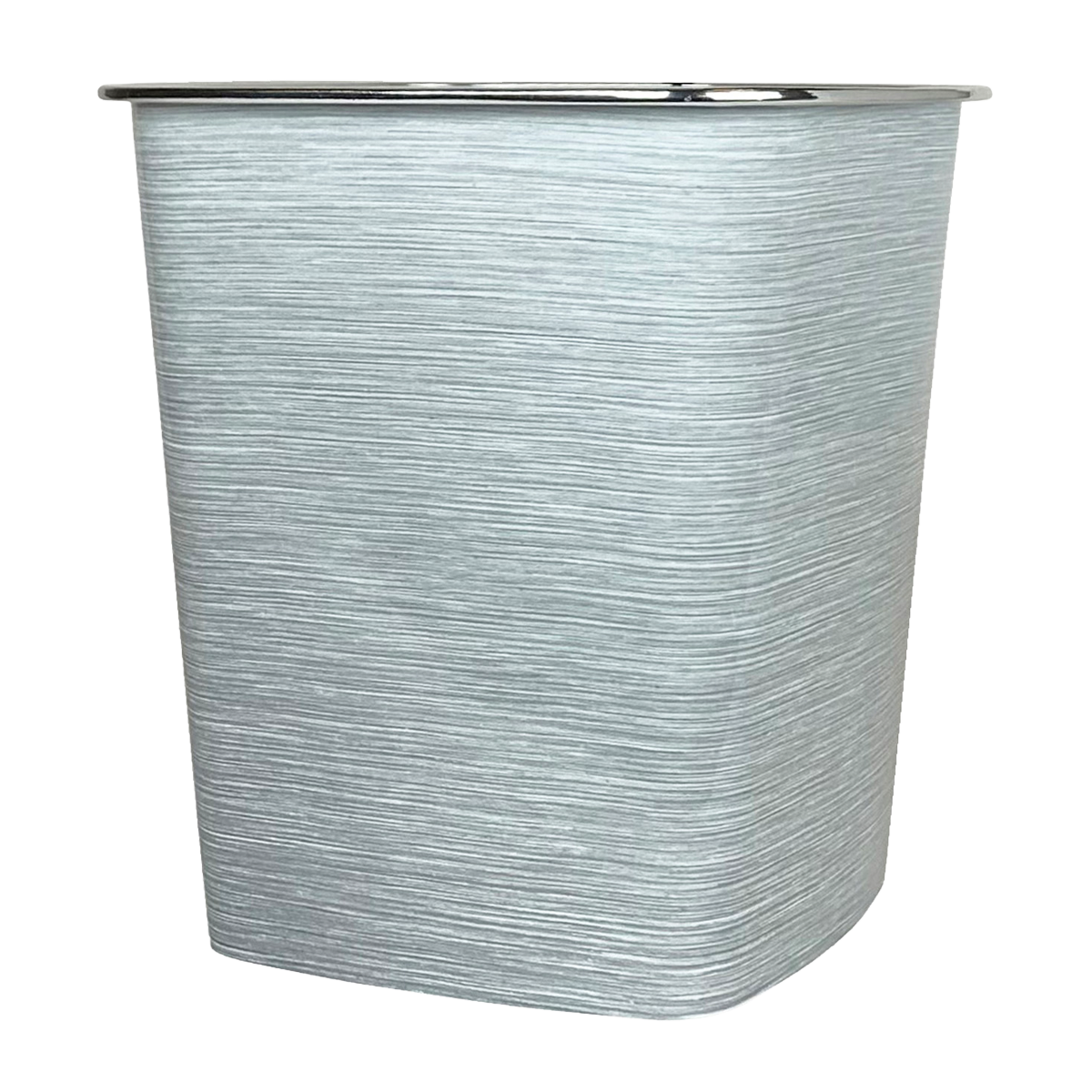 slide 2 of 2, Kolorae Brushed Stainless Steel Plastic Waste Can, 1 ct
