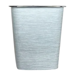 Kolorae Brushed Stainless Steel Plastic Waste Can
