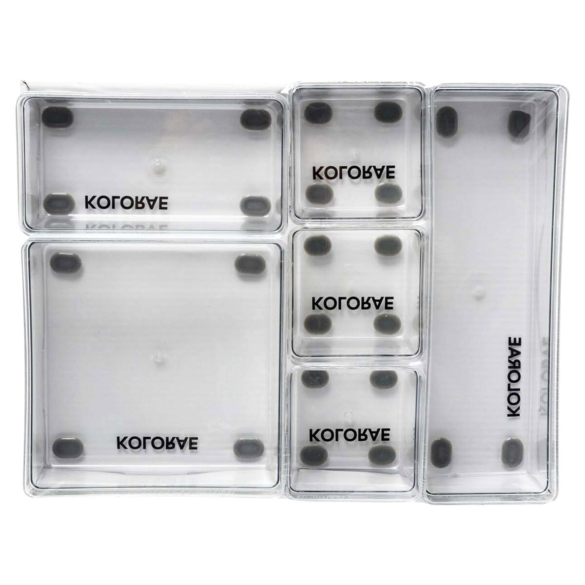 slide 2 of 2, Kolorae 6 Divider Organizer Set, No Slip Feet, 1 ct