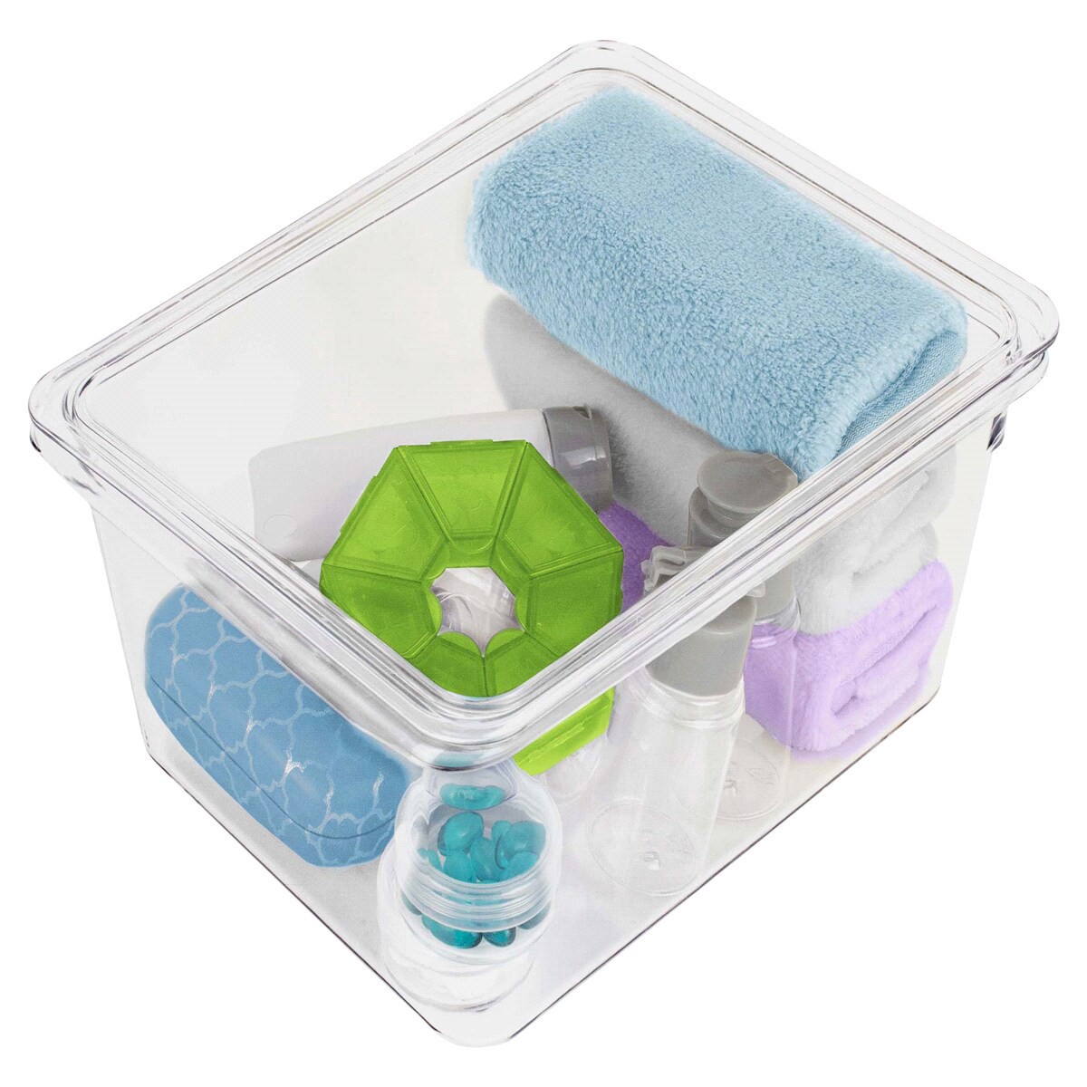 slide 2 of 2, Kolorae Storage Bin with Lid, 6.9" x 5.4" x 4.1", 1 ct