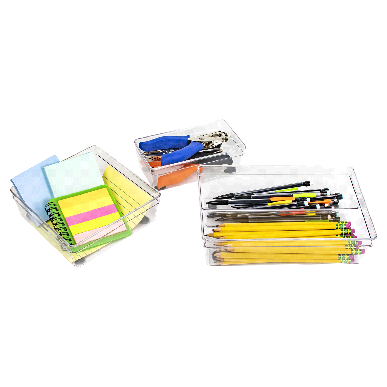 slide 2 of 2, Kolorae 3 Divider Organizer Set, No Slip Feet, 1 ct