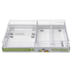 Kolorae 3 Divider Organizer Set, No Slip Feet