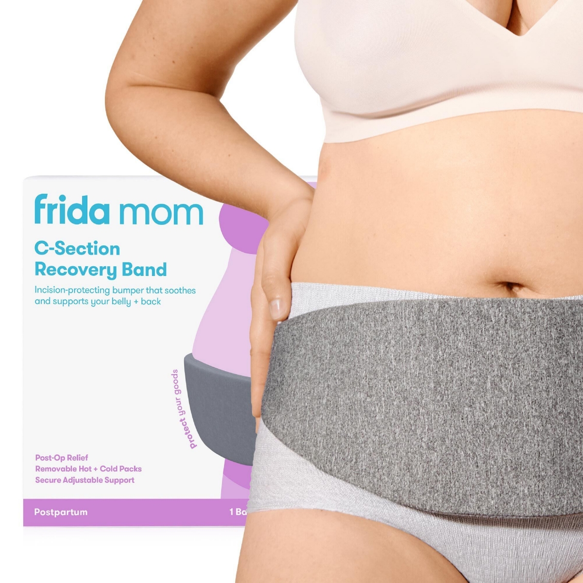 slide 1 of 5, FRIDABABY C-Section Recovery Band, 1 ct