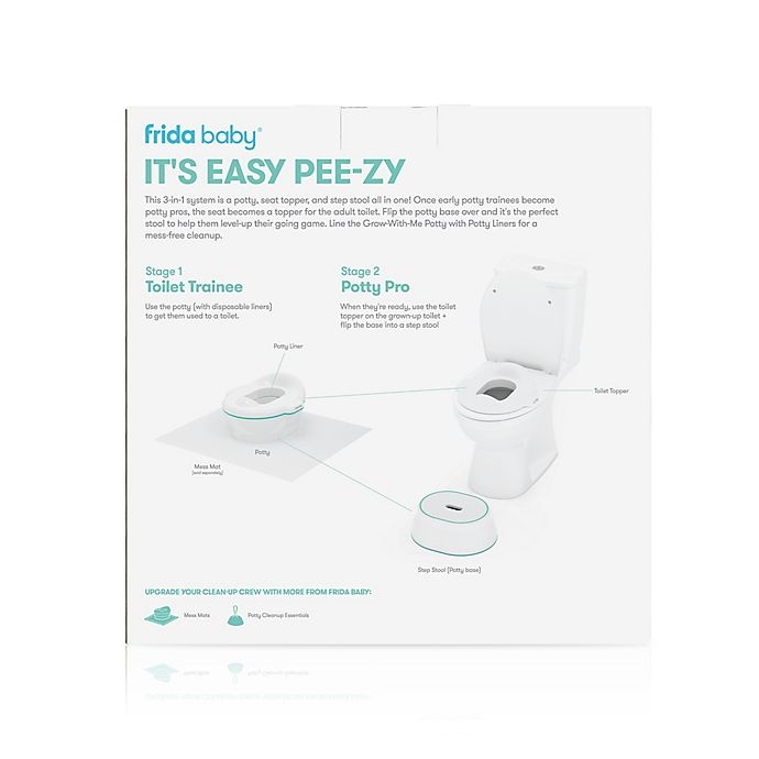 slide 8 of 9, Fridababy 3-in-1 Grow-With-Me Potty Trainer - White, 1 ct