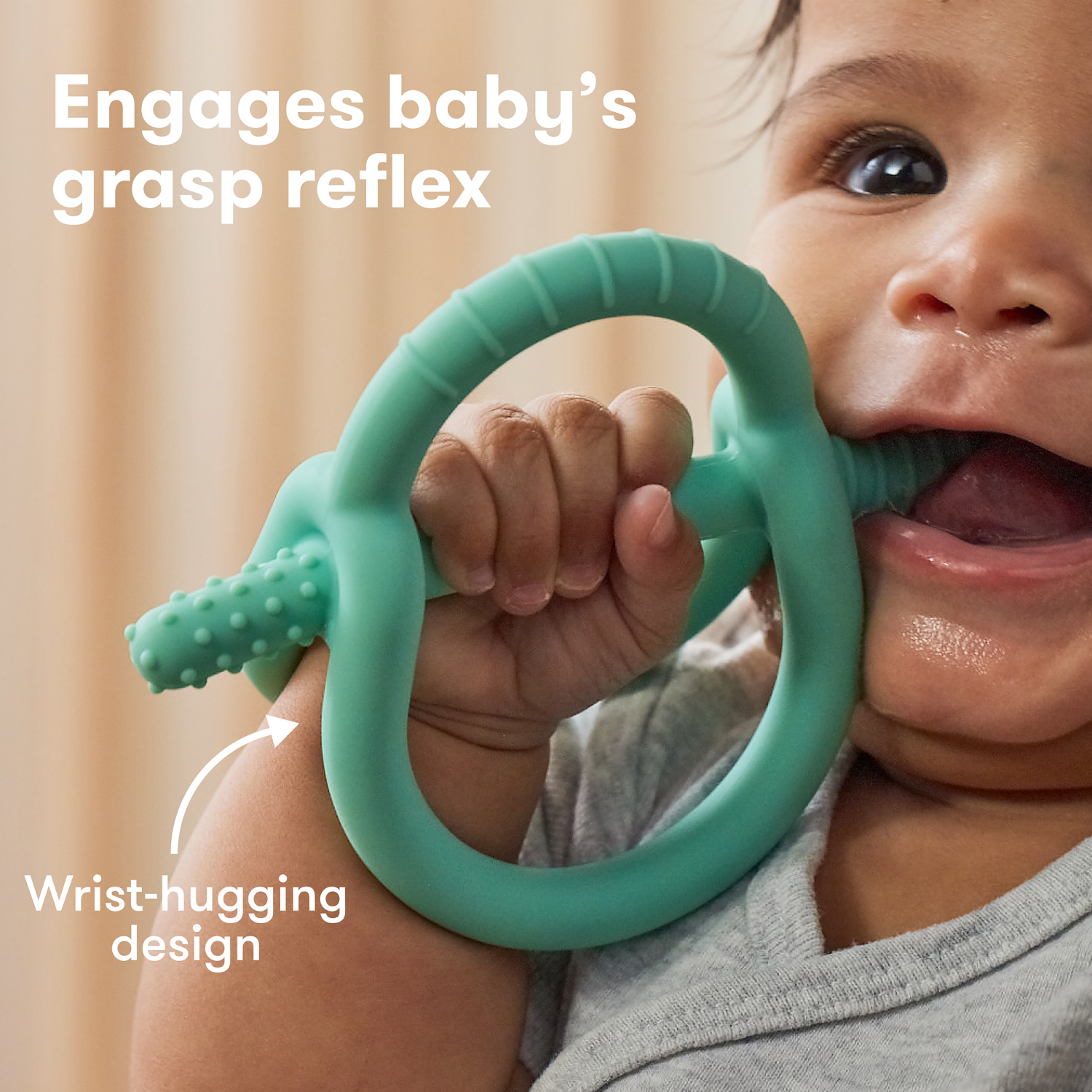 slide 2 of 3, Fridababy 3+ Months 3-in-1 Get-A-Grip Teether 1 Each, 1 ct
