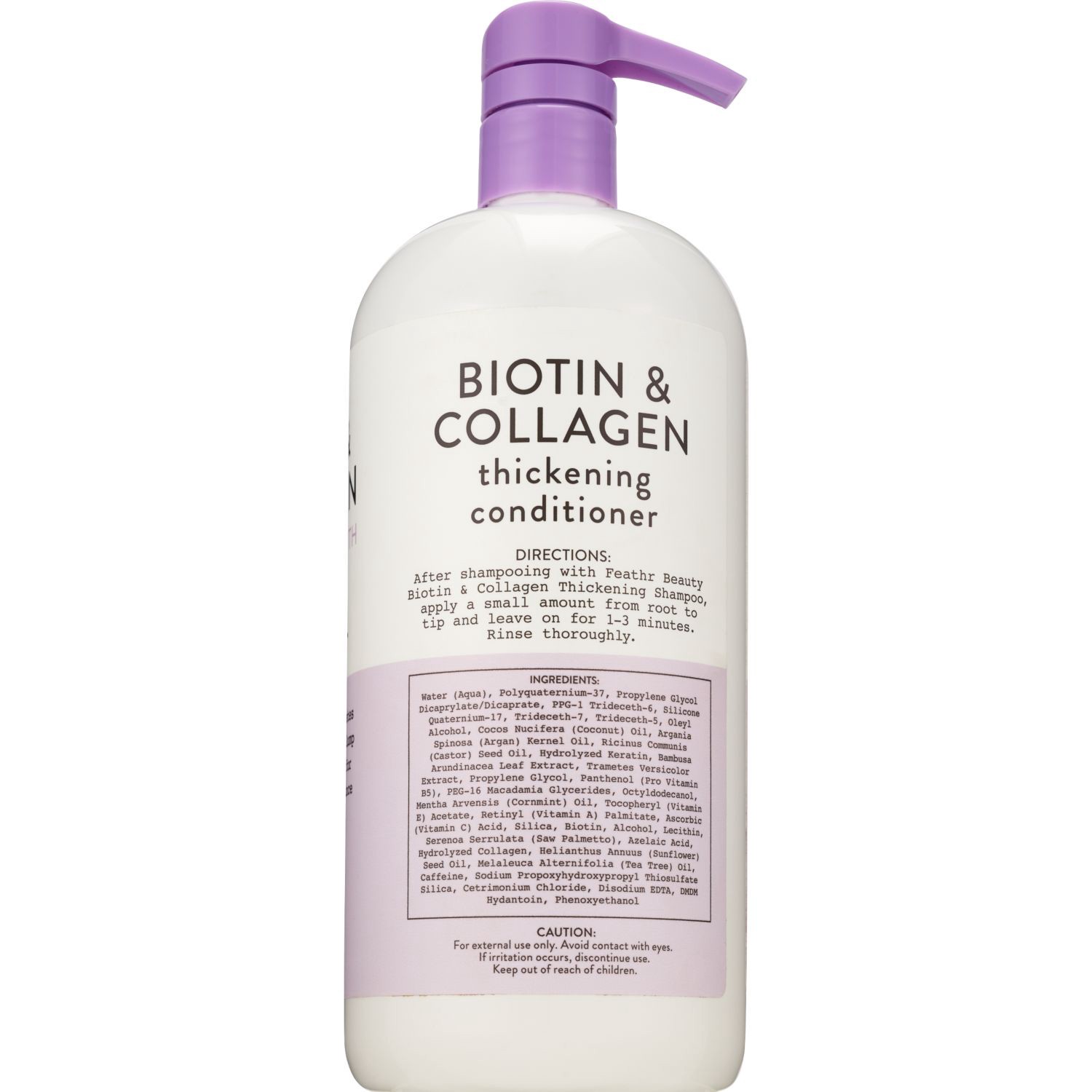 slide 2 of 3, Feathr Beauty B&C Thickening Cond, 32 oz