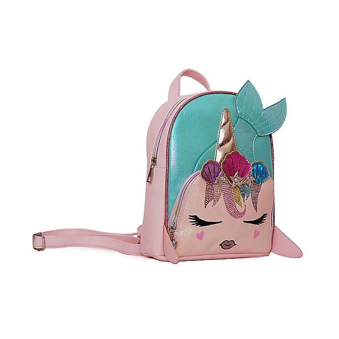 slide 2 of 4, OMG Accessories Mermaid Unicorn Mini Backpack - Pink, 1 ct