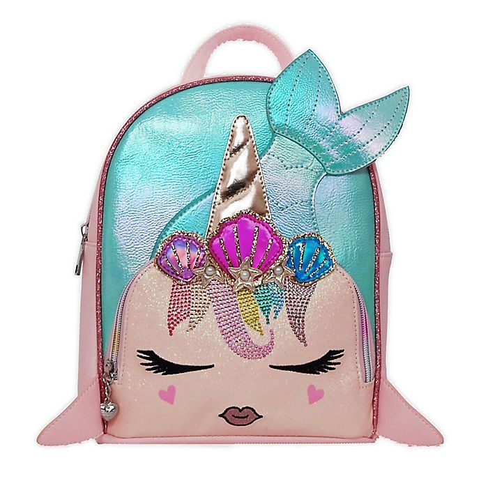 slide 1 of 4, OMG Accessories Mermaid Unicorn Mini Backpack - Pink, 1 ct