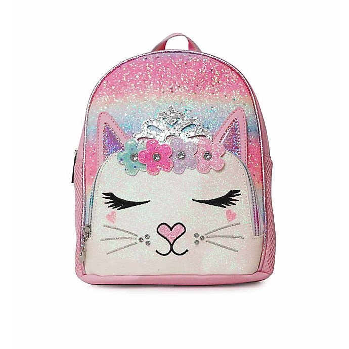 slide 2 of 4, OMG Accessories Miss Bella Kitty Flower Crown Mini Backpack, 1 ct