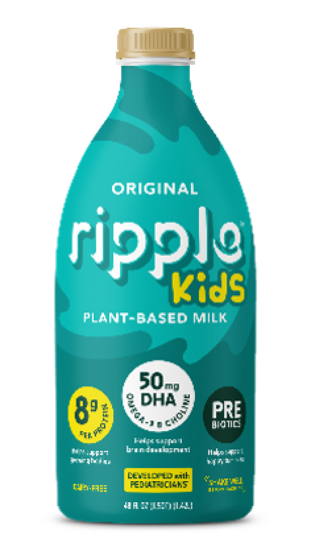 slide 1 of 2, Ripple Kids Plant-Based Original Milk 48 fl oz, 48 fl oz