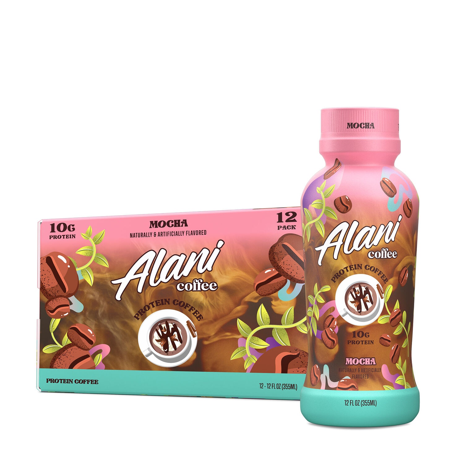 slide 1 of 1, Alani Nu Protein Coffee - Mocha - 12 Pack, 1 ct