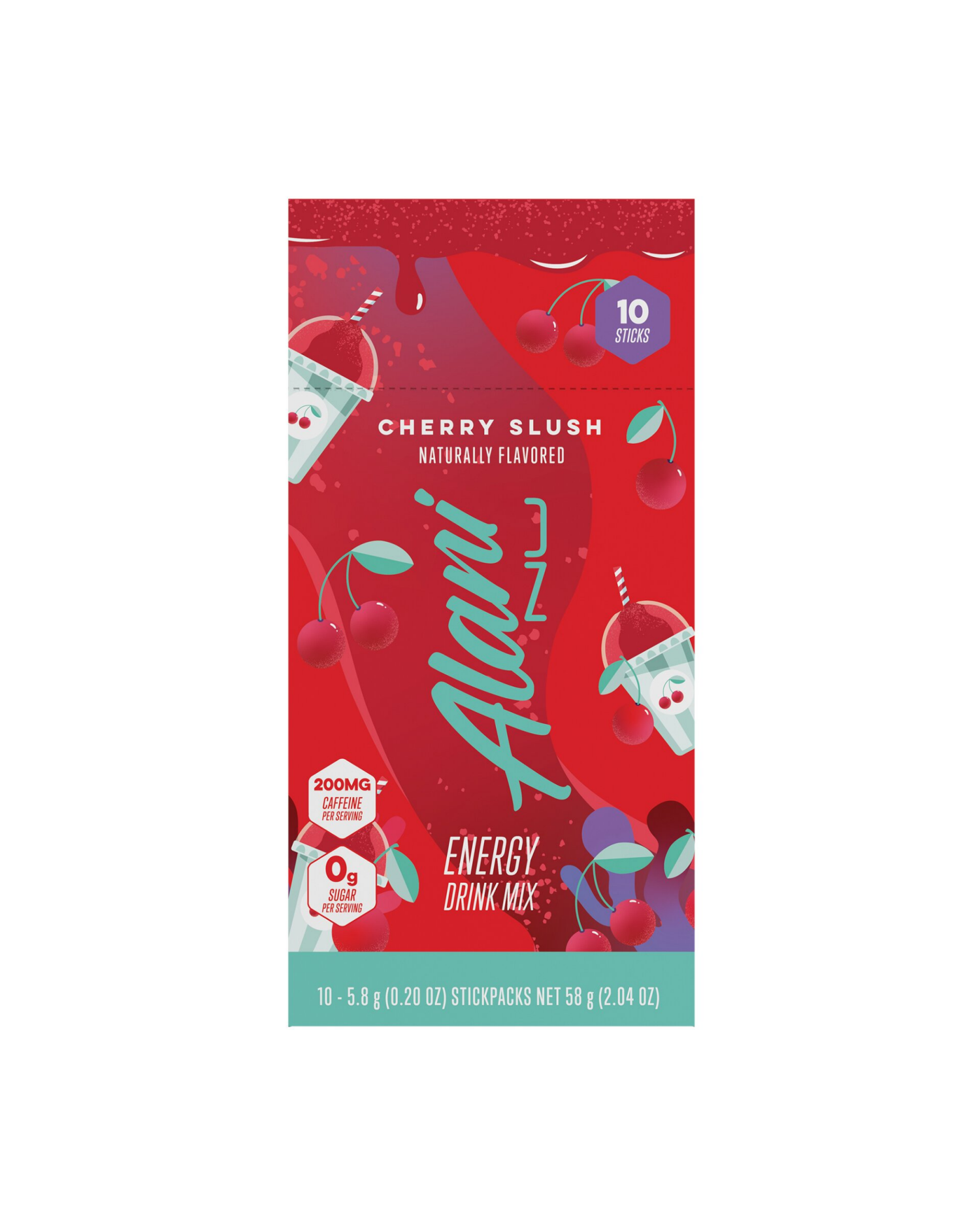 slide 1 of 3, Alani Nu Energy Sticks Cherry Slush 10Ct, 10 ct
