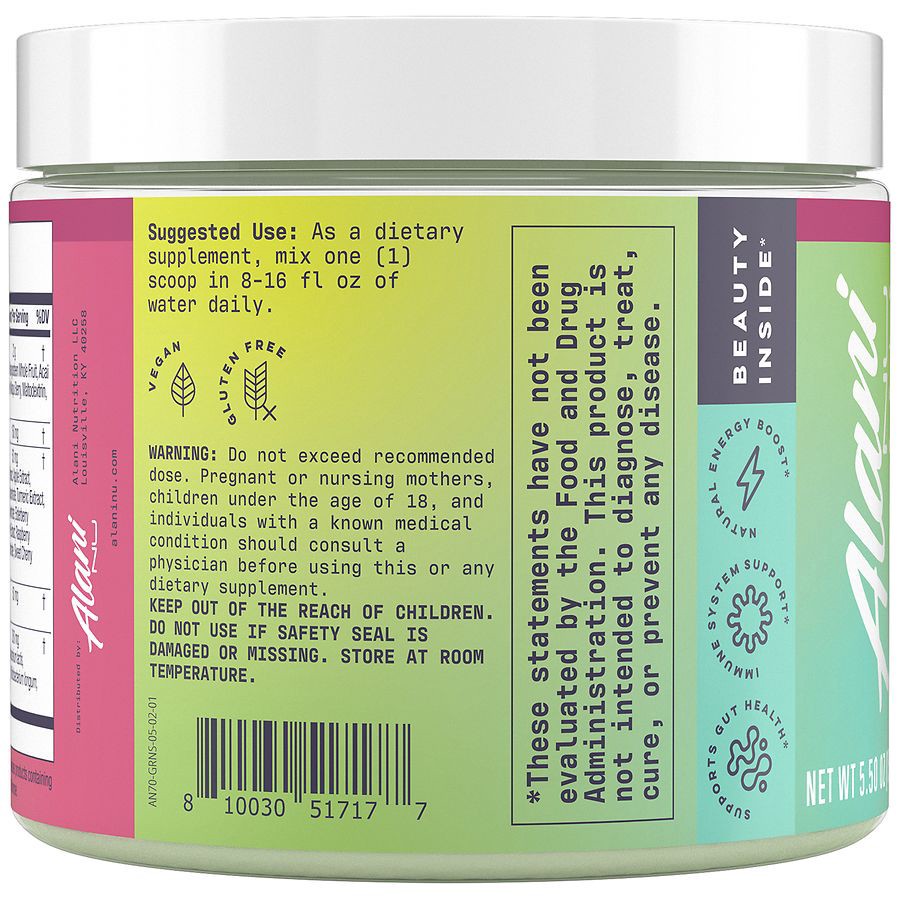 slide 2 of 3, Alani Nu Super Greens - 5.5 oz, 5.5 oz