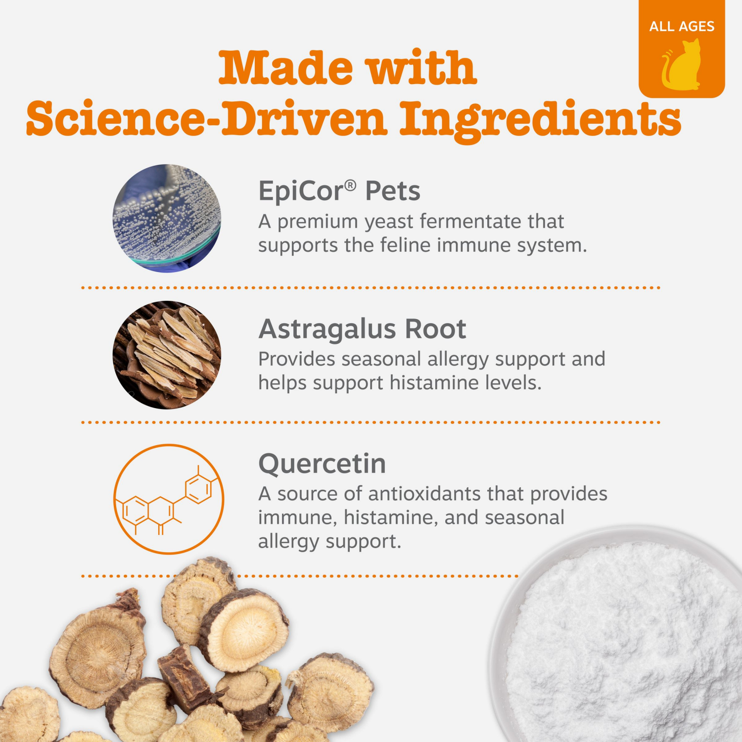 slide 5 of 7, Zesty Paws Aller Immune Bites for Cats, Bacon 30ct, 30 ct