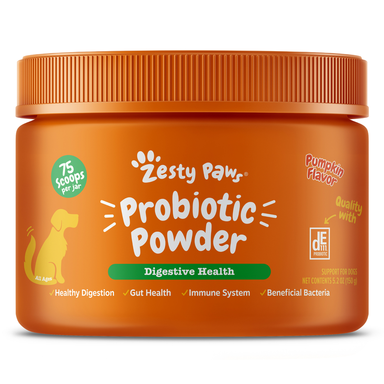 slide 1 of 7, Zesty Paws Probiotic Powder, Pumpkin, 5.2OZ, 5.2 oz