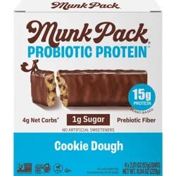 Munk Pack Probiotic Protein Cookie Dough Bars 4 - 2.01 oz Bars