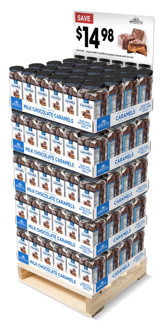 slide 1 of 1, Milk Choc Covered Sea Salt Car, 1 ct