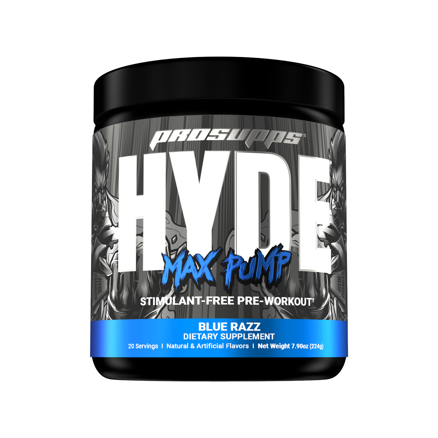 slide 1 of 4, Mr Hyde Caffeine-Free Blue Razz Pre-Workout 7.9 oz, 7.9 oz