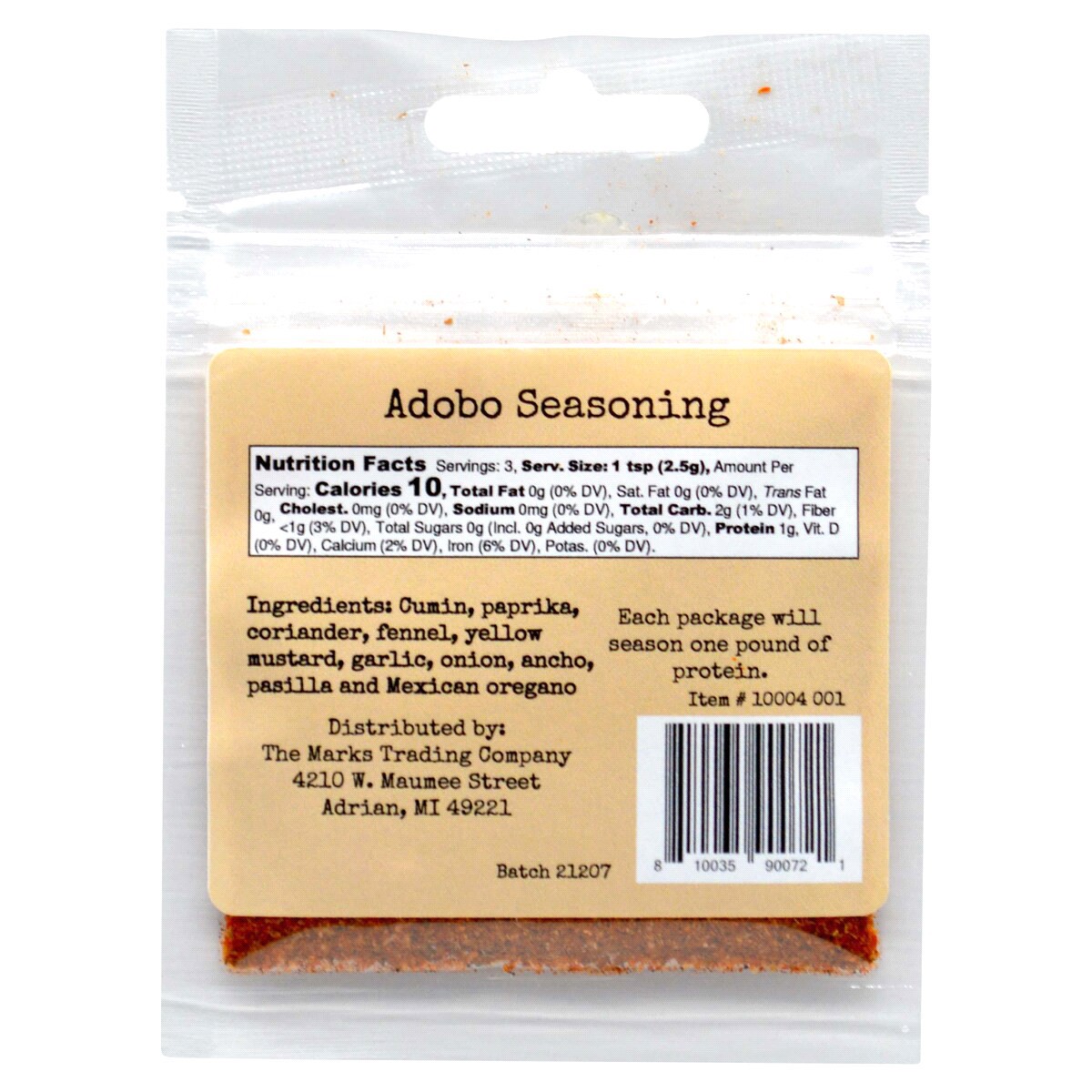 slide 2 of 5, The Marks Trading Company Adobo Seasoning, 0.25 oz
