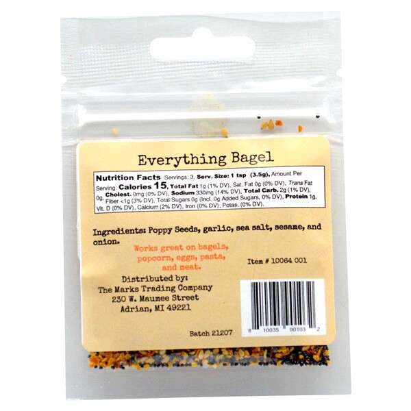 slide 3 of 5, Mtc Everything Bagel Seasoning 10064 001, 0.35 oz