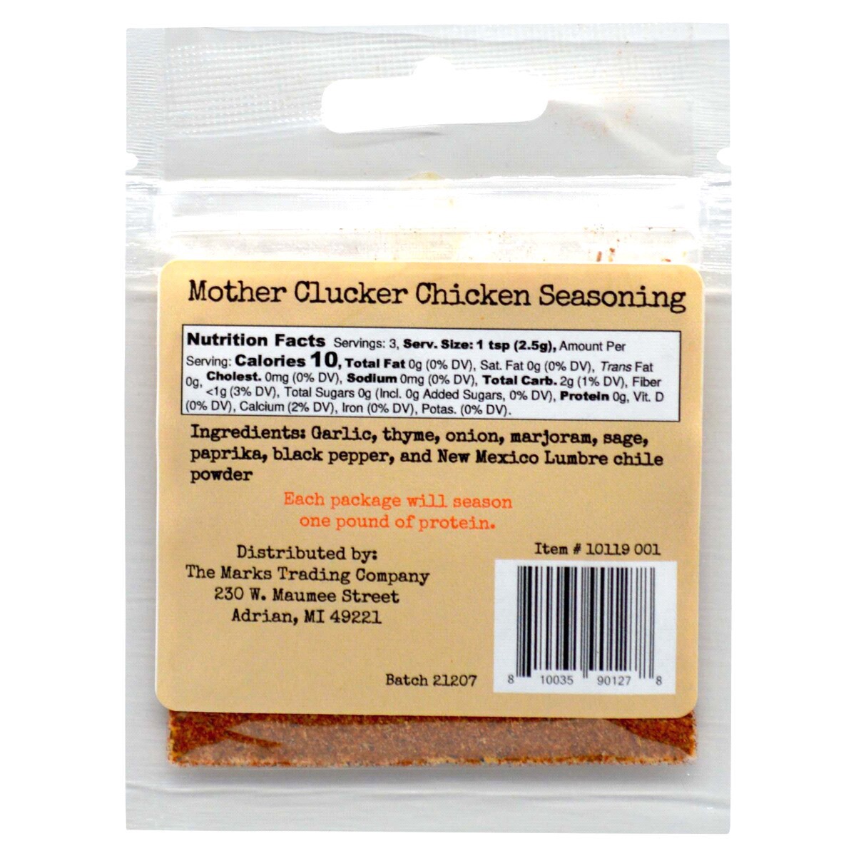 slide 4 of 5, Mtc Mother Clucker Chicken 10119 001, 0.25 oz