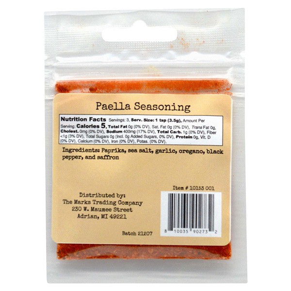 slide 4 of 5, MTC PAELLA SEASONING 10153 001, 0.4 oz