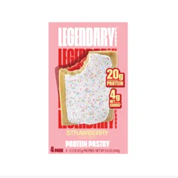 Legendary Foods Strawberry Flavored Protein Pastry 4 - 2.2 oz Pastries