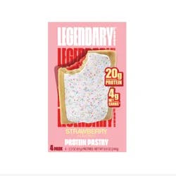 Legendary Foods Strawberry Flavored Protein Pastry 4 - 2.2 oz Pastries