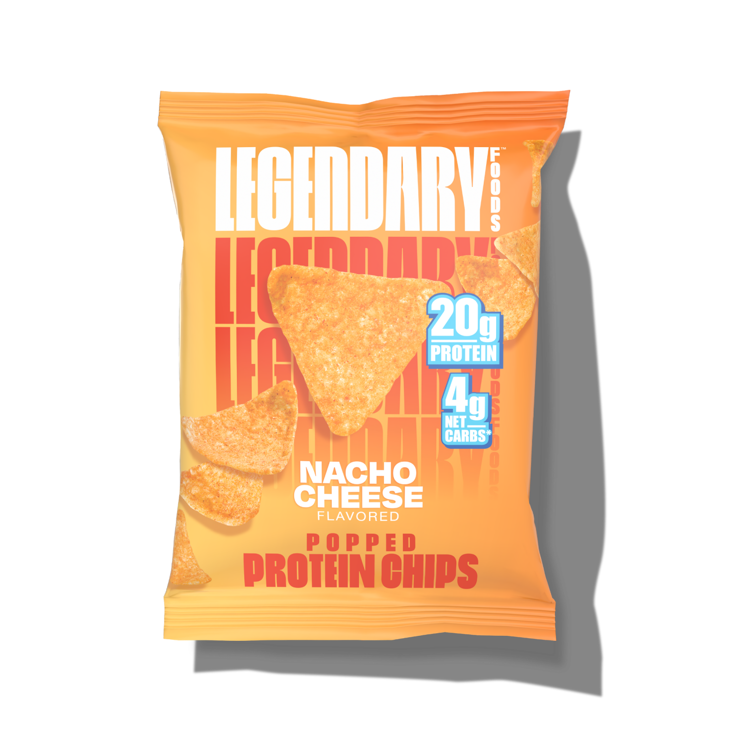 slide 1 of 2, LEGENDAIRY Legendary Protein Chips Nacho Cheese 1.2 Oz, 1.2 oz