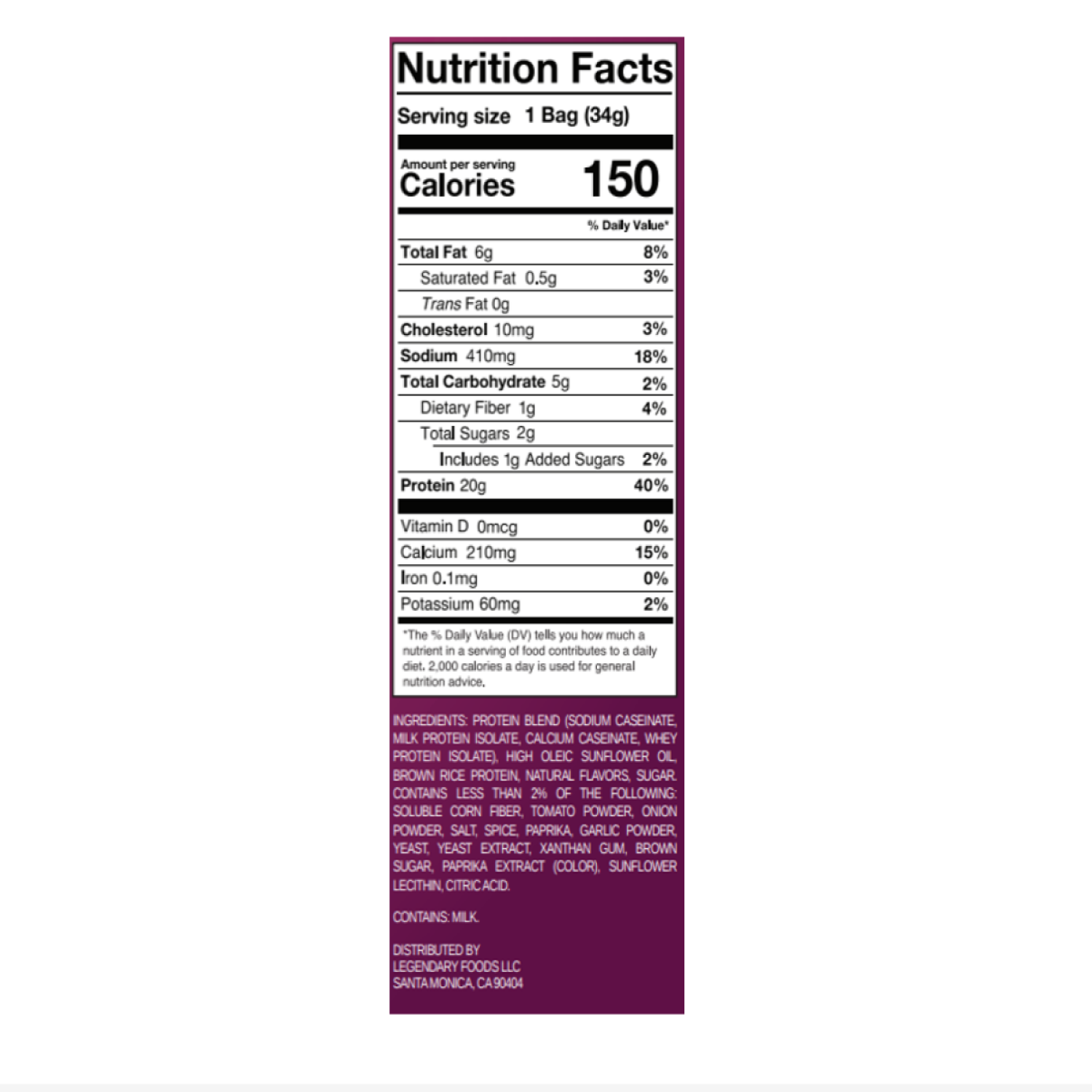 slide 2 of 2, LEGENDAIRY Legendary Bbq Protein Pop Chips 1.2 Oz, 1.2 oz