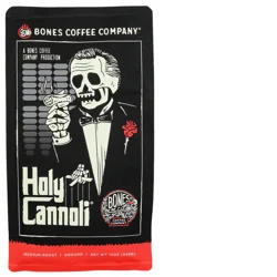 Bones Coffee Company Medium Roast Ground Holy Cannoli Coffee 12 oz