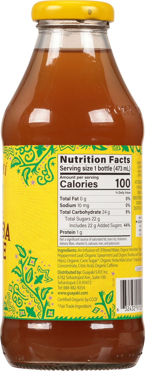 slide 7 of 9, Guayaki Terere Organic Mint Yerba Mate - 16 fl oz, 16 fl oz