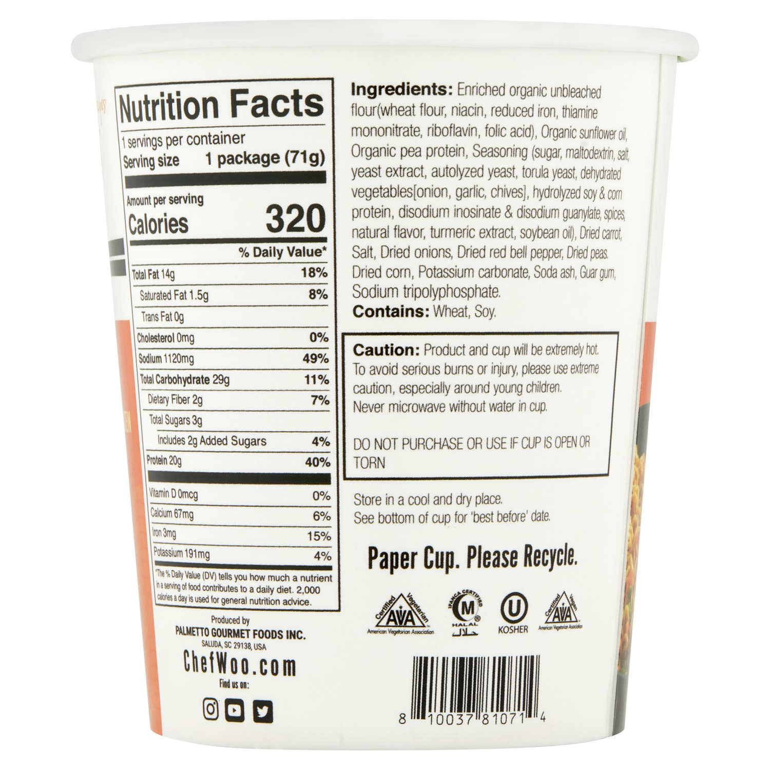 slide 2 of 4, Chef Woo Roasted Chicken Protein Cup, 2.5 oz