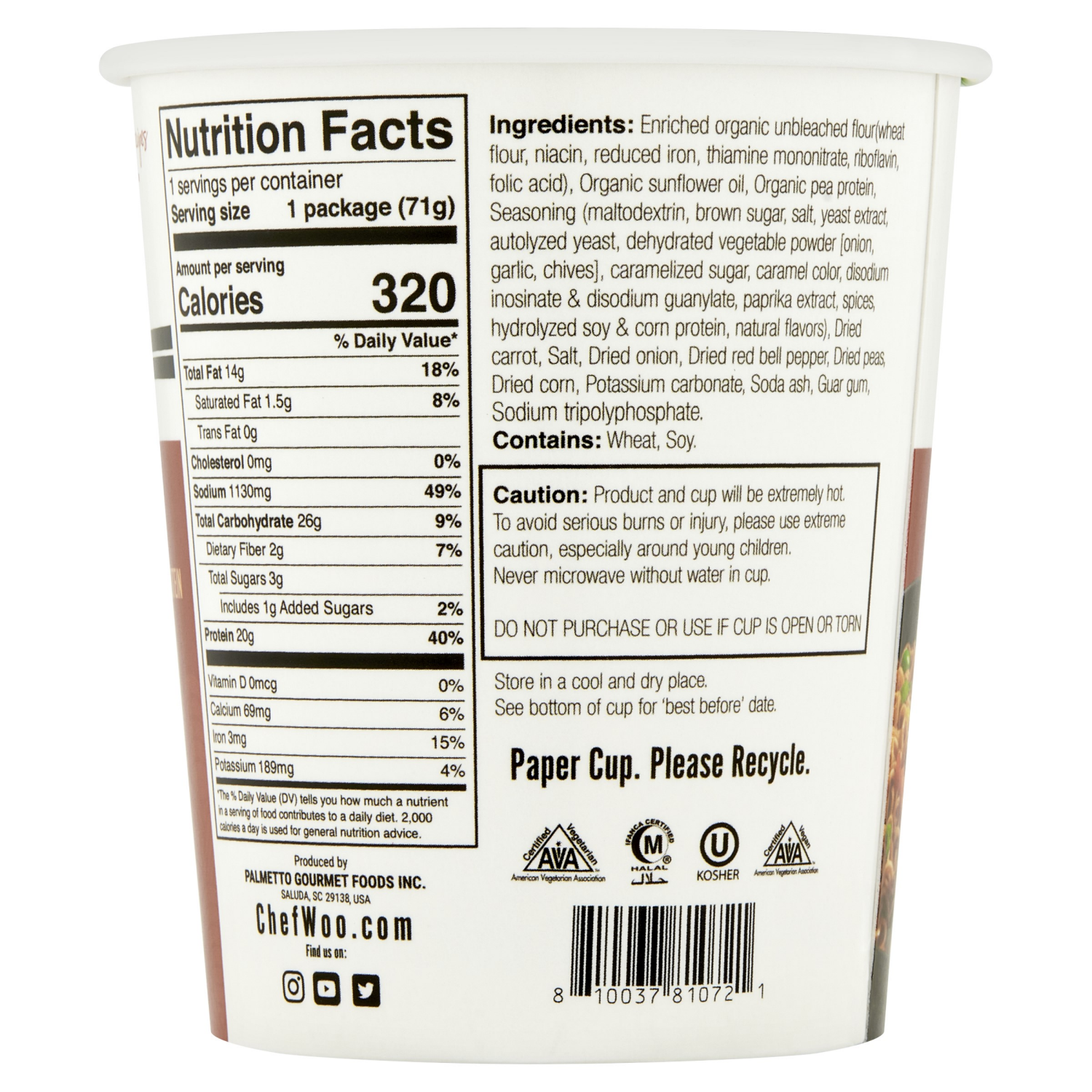 slide 2 of 4, Chef Woo Braised Beef Protein Cup, 2.5 oz