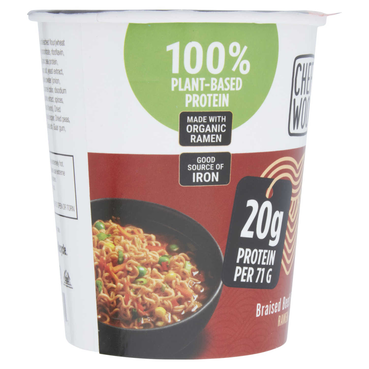 slide 3 of 4, Chef Woo Braised Beef Protein Cup, 2.5 oz