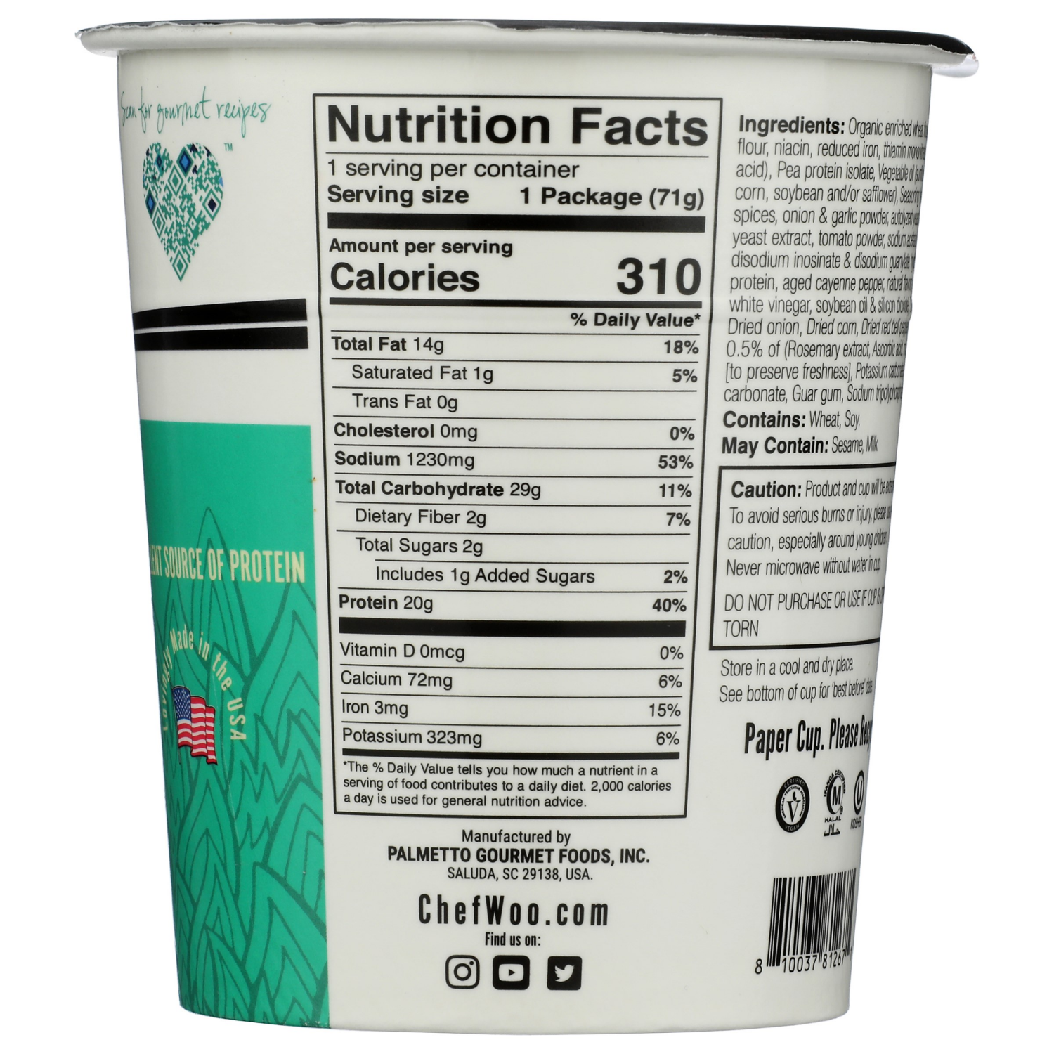 slide 2 of 4, Chef Woo Baja Chili Flavor Ramen 2.5 oz, 2.5 oz