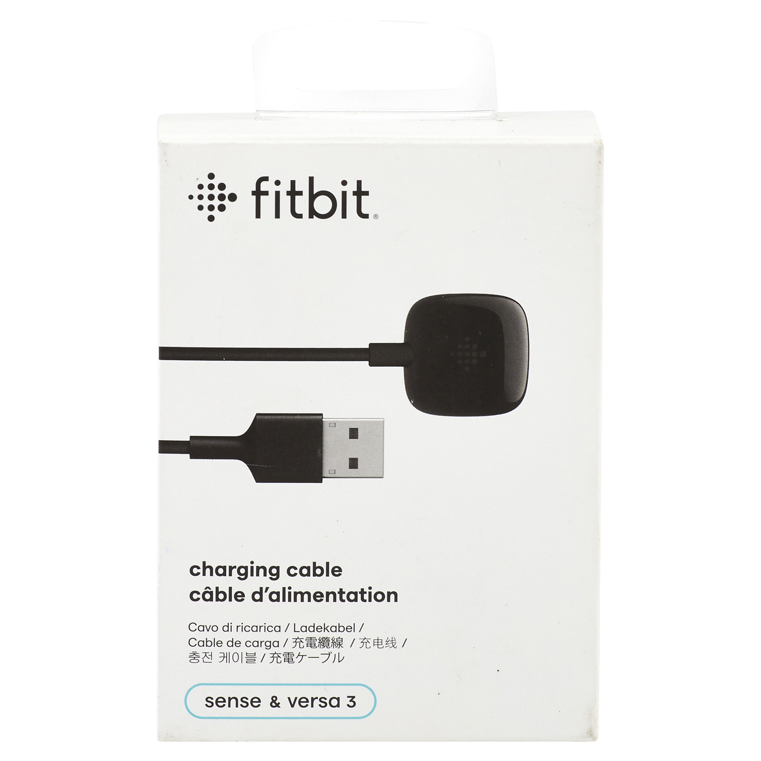 slide 1 of 1, Fitbit Versa 3 & Sense Charging Cable, 1 ct