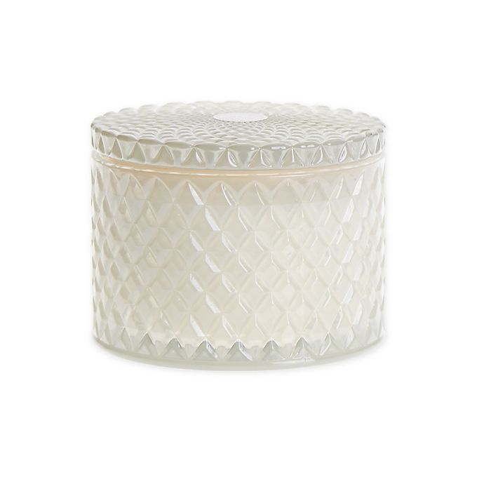 slide 2 of 2, Sand + Fog Tahitian Vanilla Molded Glass Candle - Grey, 10 oz