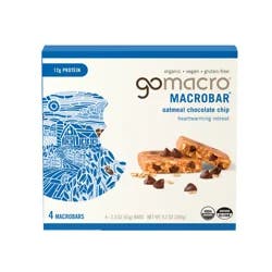 GoMacro Oatmeal Chocolate Chip MacroBar 4ct Multipack