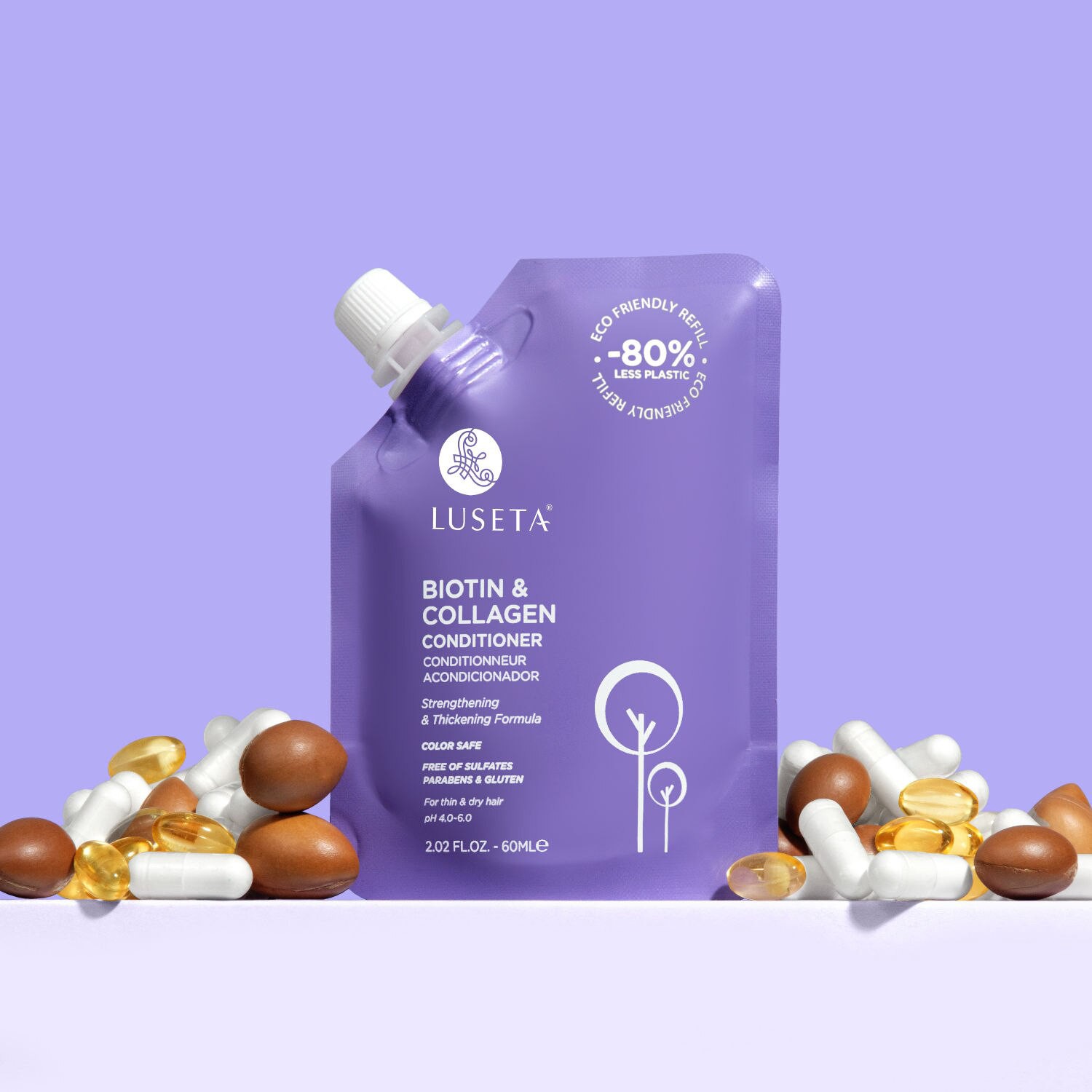 slide 2 of 4, Luseta Biotin & Collagen Conditioner, 2.02 Oz, 22 oz