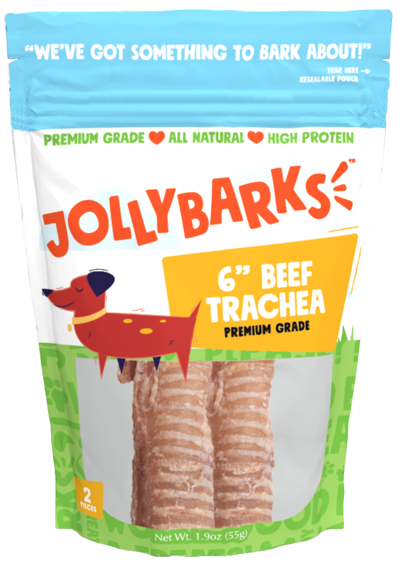 slide 1 of 1, JOLLYBARKS Jolly Barks 6'' Trachea, 2 ct