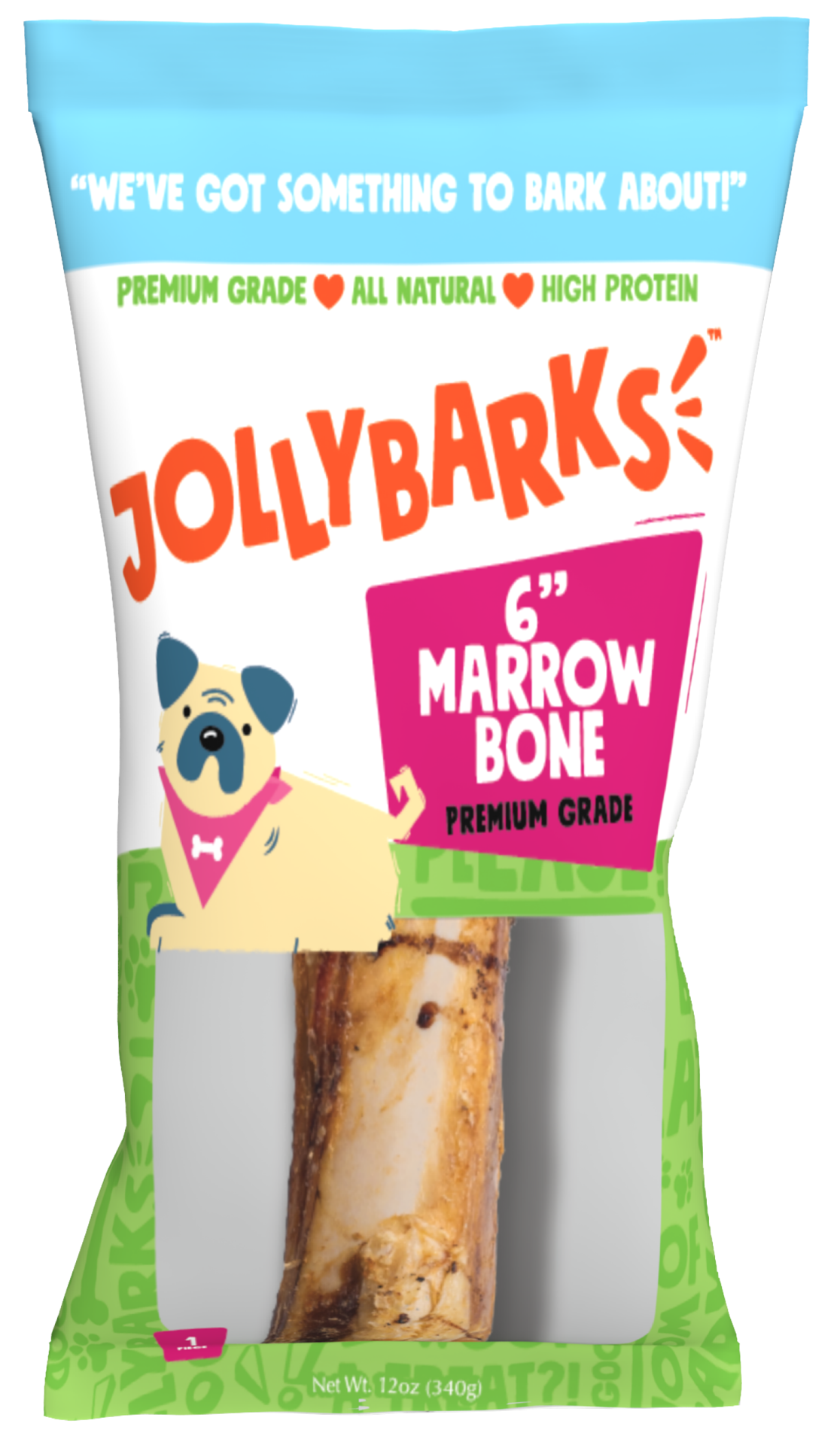 slide 1 of 1, JOLLYBARKS Jolly Barks 6'' Marrow Bone 1 ct, 1 ct