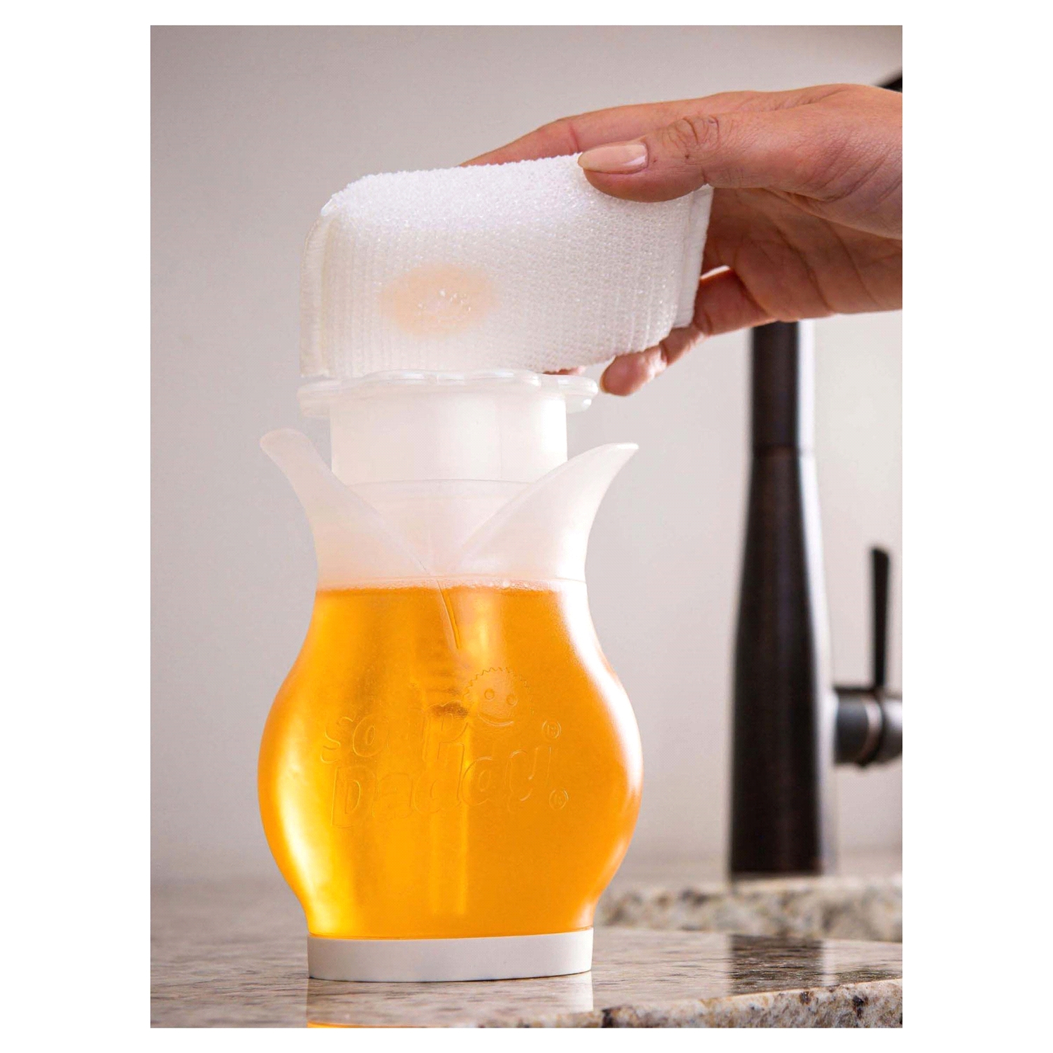 slide 4 of 5, Scrub Daddy Dual Action Soap Dispenser, 1 ct