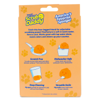 slide 2 of 3, Scrub Daddy Orange Dog Sponge, 1 ct