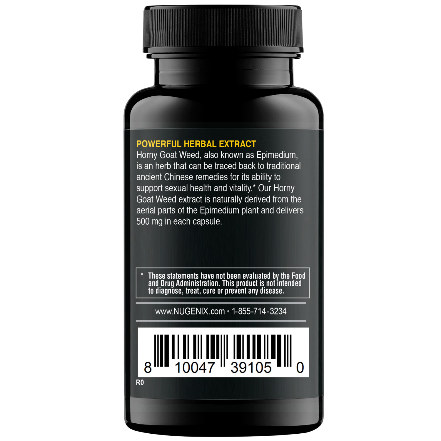 slide 4 of 4, Nugenix 500 Mg Horny Goat Weed 30 Capsules, 30 ct