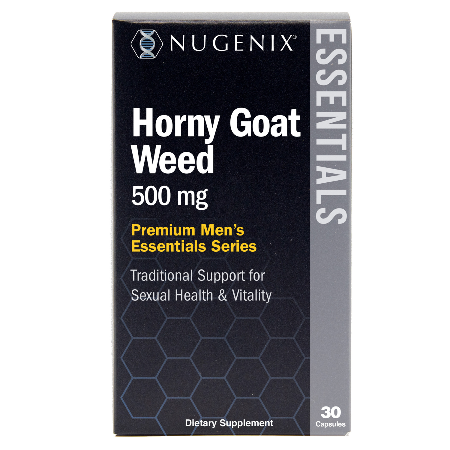 slide 1 of 4, Nugenix 500 Mg Horny Goat Weed 30 Capsules, 30 ct