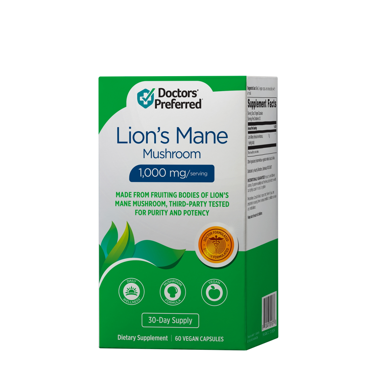 slide 6 of 7, Dr Preferred Lions Mane Vcap, 60 ct