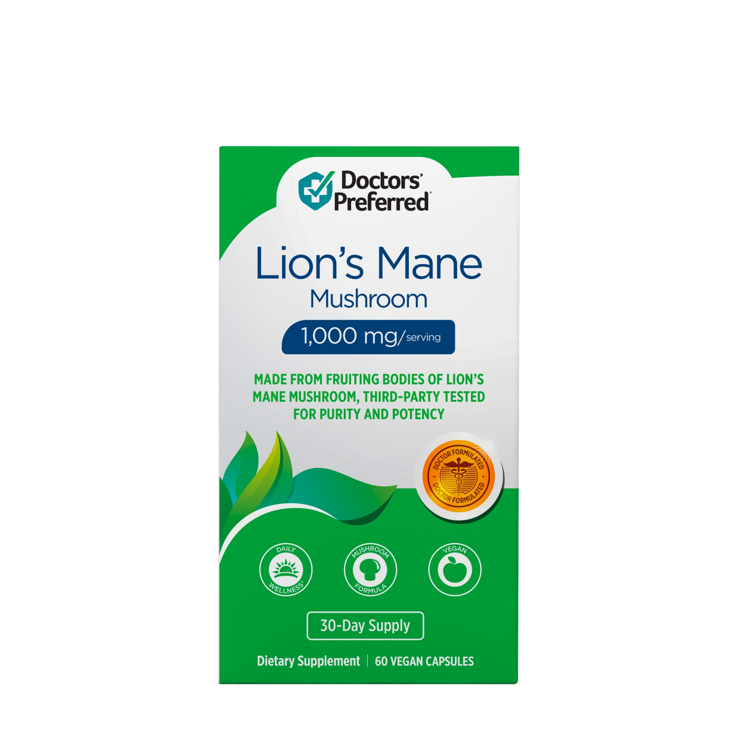 slide 1 of 7, Dr Preferred Lions Mane Vcap, 60 ct