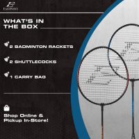 slide 3 of 21, EastPoint Sports 2-Player Badminton Racket Set, 1 ct