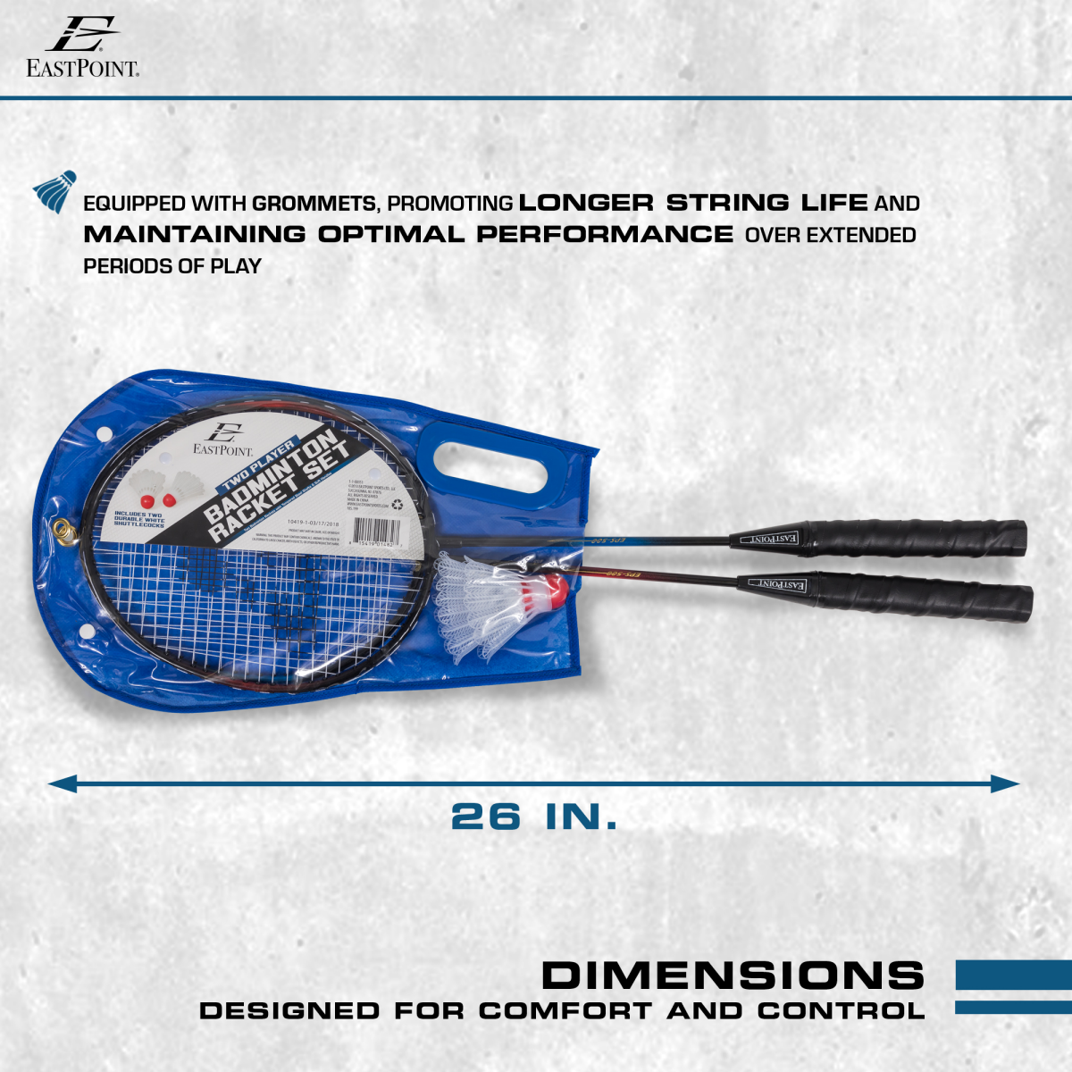 slide 1 of 21, EastPoint Sports 2-Player Badminton Racket Set, 1 ct
